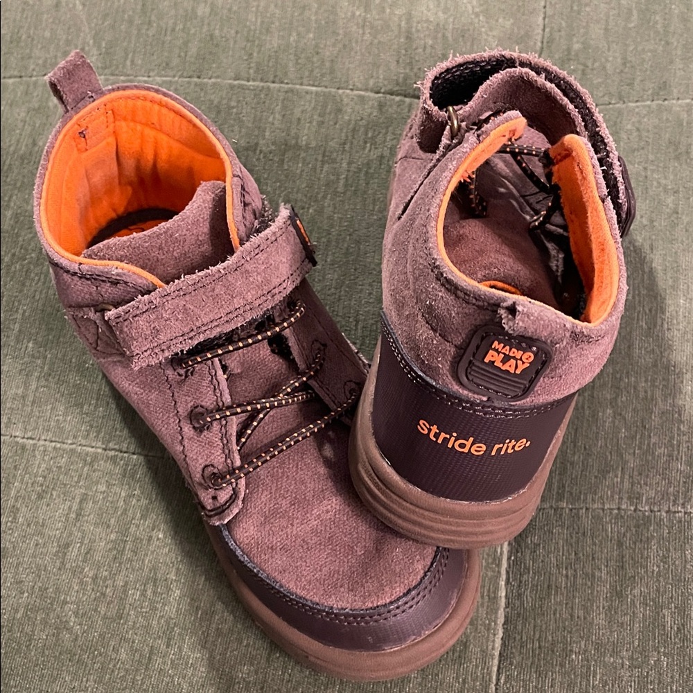 Stride Rite Kids Shoes - Brown and Orange